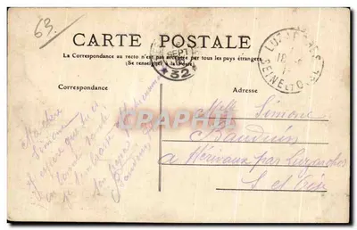 La Bourboule, Vale da Dordogne — Puy-de-Dôme — n° 292 — Verso