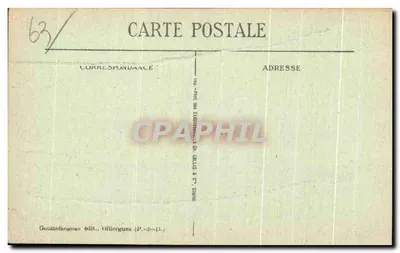 Clermont-Ferrand — Place Gaillard — G. d'O. — Reverso