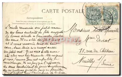 Źródło Marguerite — Châtel-Guyon — Stara pocztówka n°273 — Rewers
