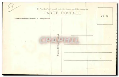Châtelguyon — Estabelecimento Henry — A Auvergne Pittoresca — Verso