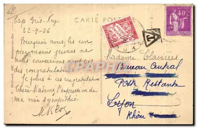 Cap Griz-Nez (P.-de-C.) — Rzeczywistość — E. S. — Rewers