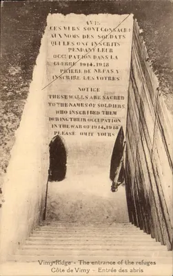 Vimy-Ridge — Entrada dos abrigos — n°62