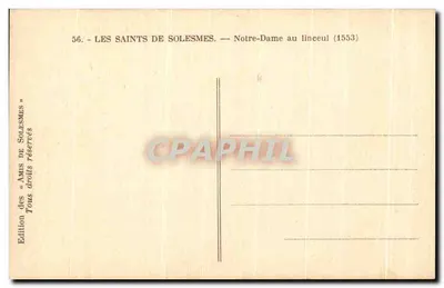 Nossa Senhora do Linceu — Os Santos de Solesmes — Edição dos «Amis de Solesmes» — Verso