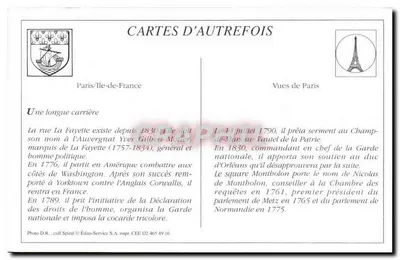 Rue Lafayette — Square Montholon — Paryż — Édito-Service S.A. n°483 — Rewers