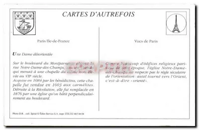 PARIS — Notre-Dame-des-Champs — C.L.C. n°159 — Verso