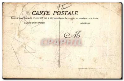 Antike Ansichtskarte Paris Überschwemmungen 1910 Rue de Bercy Aufgenommen Boulevard Diderot — Rückseite