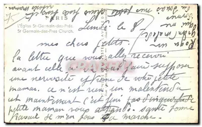 Igreja de Saint-Germain-des-Prés — Paris — editor Istel — Verso