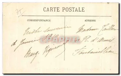 Inundações de Paris (Janeiro 1910) — O Ponte dos Artes — LL. — Verso