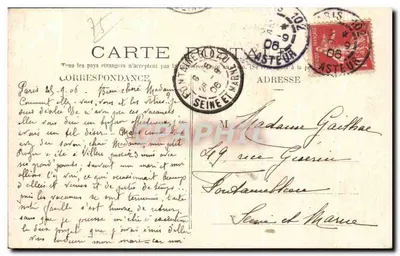 Paris — Boulevard Diderot — editor anônimo, n° 436 — Verso