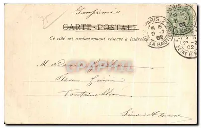 Igreja de Saint-Germain-des-Prés — Paris — editor M. Benoît, n° 108 — Verso