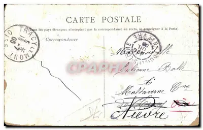 Marchande d'objets de piété — La Basilique du Sacré-Cœur — éditeur 'Les petits métiers parisiens' — Verso