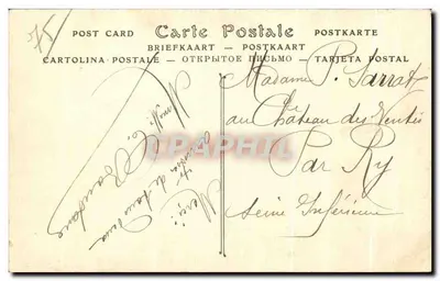 Parijs aan het begin van de 20e eeuw — Een wandeling in een ballon boven Parijs — uitgave Camille d'Adèle — Achterkant
