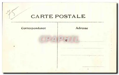 Chiesa di San Eustachio a Parigi — vista con impalcature — L. J. & Cie edit., Augouinéne-Pars — Verso