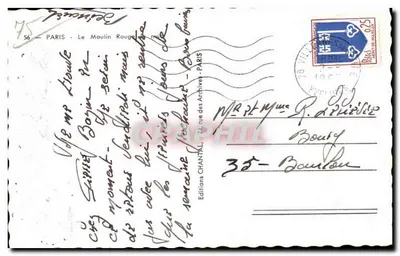 Het Moulin Rouge — Parijs — Edities Chantal, n°56 — Achterkant