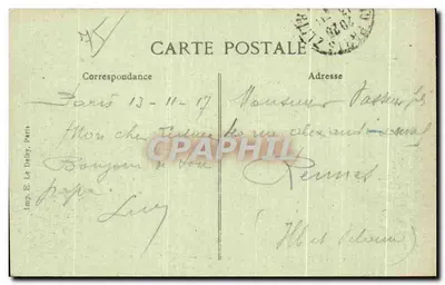 París — Ministerio de Asuntos Exteriores — Vista de la rue de Constantine — Imp. E. Le Deley, París — Reverso