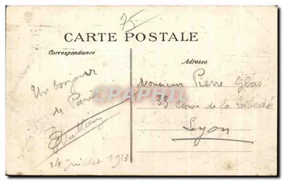 Place e Avenue da Ópera — Paris — editor P. Buchard n°4262 — Verso