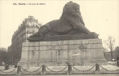 Paris — O Leão de Belfort — Cartas de Outrora