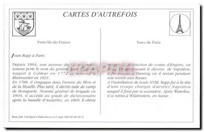 Paris - Avenida Rapp — vista geral — J.M.L. — Verso