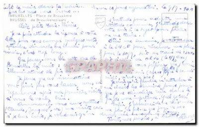 Place de Brouckère — Bruxelas — Editor: Editor de Bruxelas — Verso