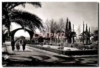 Oujda — Entrada do Parque Municipal — Cie des Arts Photomécanique, Paris