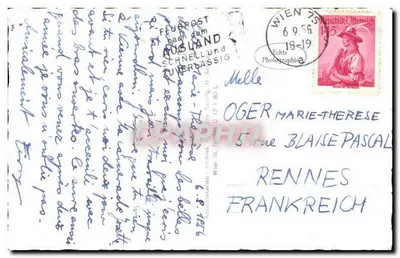 Viena, Stephansdom — vista do exterior — editor desconhecido, n° de série 602 — Verso