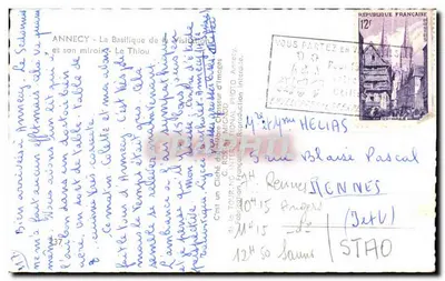 Anney - A Basílica da Visitação - Le Thilou — G. ROSIGNOL, n°437 — Verso