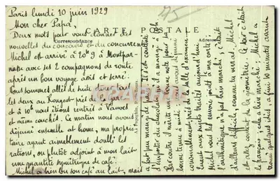 Paris — Place d'Iéna — A.P. n°601 — Verso