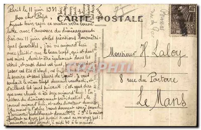 Paris — Perspective sur la Seine et le Pont Alexandre III — éditeur Go 32 — Verso