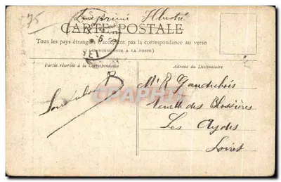 Paryż — Zegar Pałacu Sądowego — Zbiór Petit Journal — Rewers