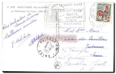 O teleférico do Sancy — Puy-de-Dôme — Éditeur Elcée — Verso