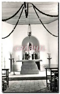 Interior da capela de Geou — Nossa Senhora dos Ciclistas — Labastide-d'Armagnac (Landes)