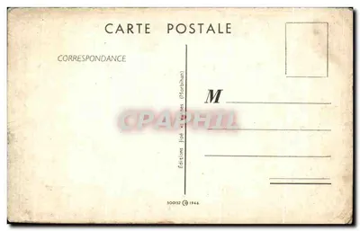 Stara pocztówka En chemin de fer La fumee ne vous gene pas — Rewers