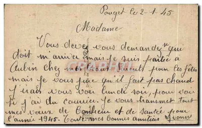 Enfant pêcheur — scène de rivière avec éditeur L. Gougeon — Verso
