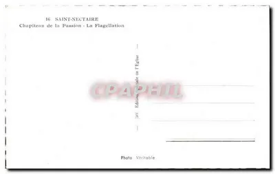 Saint-Nectaire — Capitello della Passione — La Flagellazione — Edizione Speciale della Chiesa — Verso