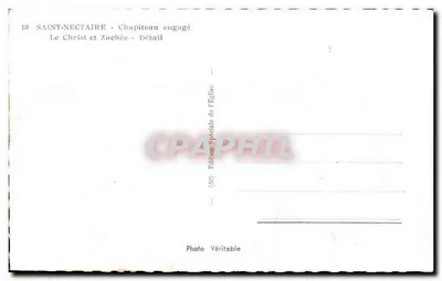 Saint-Nectaire — Capitello ingaggiato — Il Cristo e Zaccheo — Dettaglio — Edizione Speciale della Chiesa — Verso