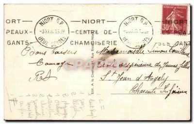 Niort (Deux-Sèvres) — Katedra św. Andrzeja — G. Fabrique de Chandelle, Flapleur — Rewers