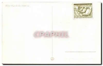 Hotel Rigi-Kulm — 1800 m — editor desconhecido — Verso