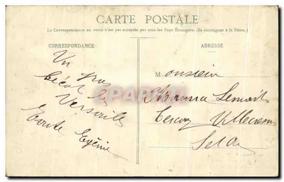Versalles - El Castillo - Grand Trianon - Coche del Conde de Chambord — Reverso
