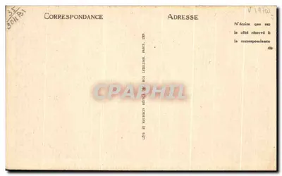 Lourdes — Zamek — Muzeum Pirenejskie — Cliché Adia — Rewers