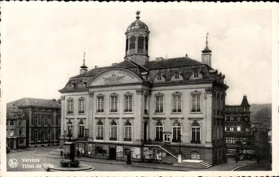 Verviers — Hotel de Ville — editor N. Jels, Bruxelas, n° de série não visível