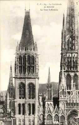 Rouen — A Torre St-Romain — C.V. - 63 - A Catedral de ROUEN