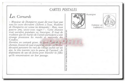 Les Cornards — 本地节日在Sauixillanges — G. Delaunay，出版商Clermont-Ferrand，编号138 — 背面
