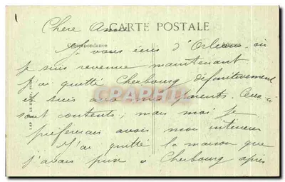 Orléans (Loiret) — De Kathedraal — uitgever LAP, n° 402 — Achterkant