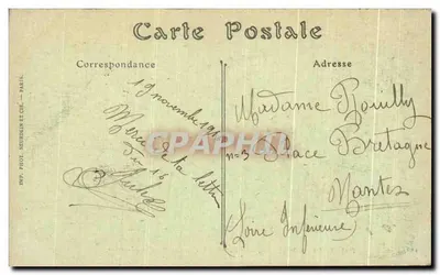Pałac w Compiègne — Sypialnia Cesarska — ND. Fot. — Rewers