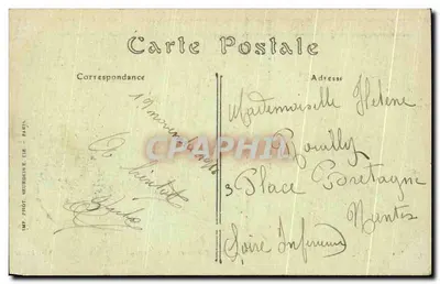 Compiègne — Les Terrasses et le Palais — Imp. Pilot, Paris, n° 104 — Rewers