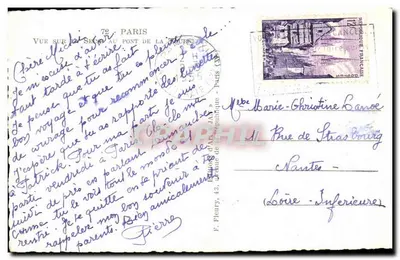Notre-Dame w Paryżu — widok na most Tournelle — wydawca Jan — Rewers