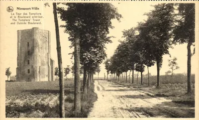 Nieuport-Ville — Wieża Templariuszy i Bulwar Zewnętrzny — NELS, Bruksela