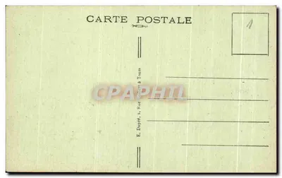 Chenonceau (Loiret) — Zamek i tarasy — A.P. — Rewers