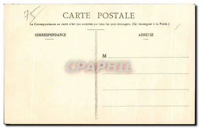Paris — A Sena, vista tirada do Ponte da Concórdia — editor não visível, n° de série 448 — Verso