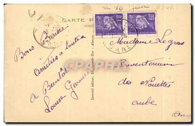 Alençon - Hotel da Prefeitura de estilo Luís XIII - Antiga Intendência da Généralité — Verso